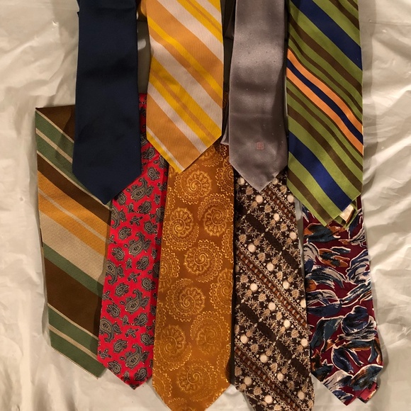 Bundle of 9 Men’s Vintage ties 70s 80s 90s - Picture 1 of 8